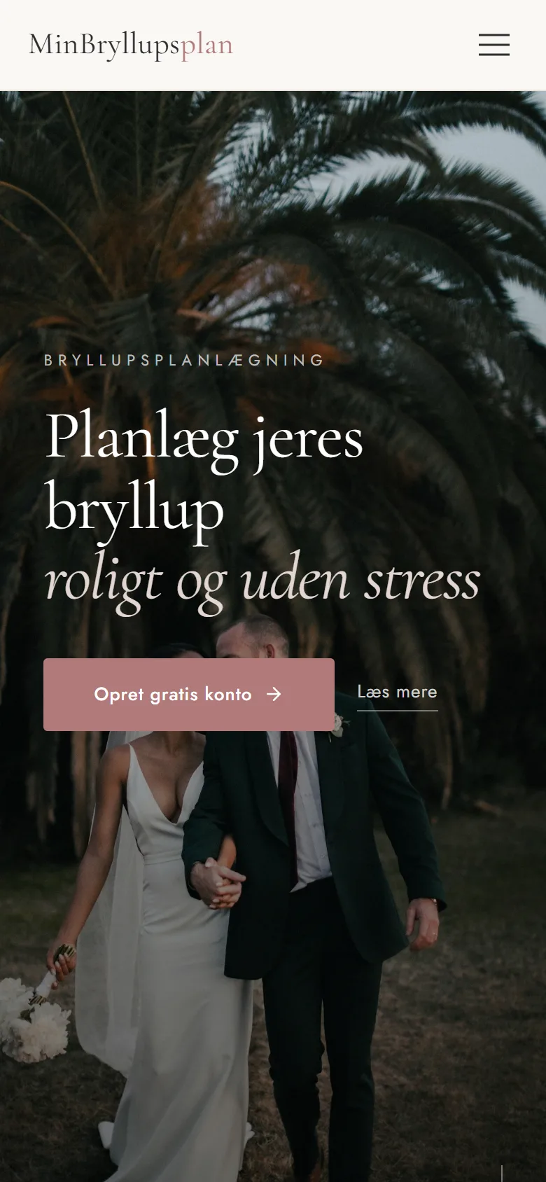 MinBryllupsplan on mobile